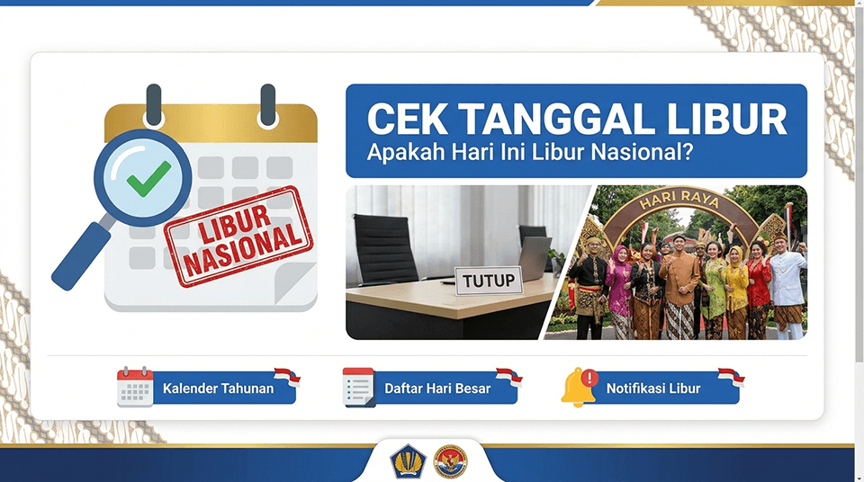 Cek Tanggal Libur Indonesia - Alat Kalkulator Hari Libur Nasional dan Cuti Bersama Online