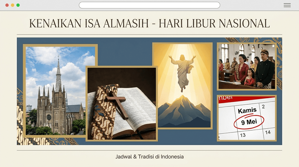 Kenaikan Isa Almasih - Hari Libur Nasional Indonesia, peringatan kenaikan Yesus Kristus ke surga